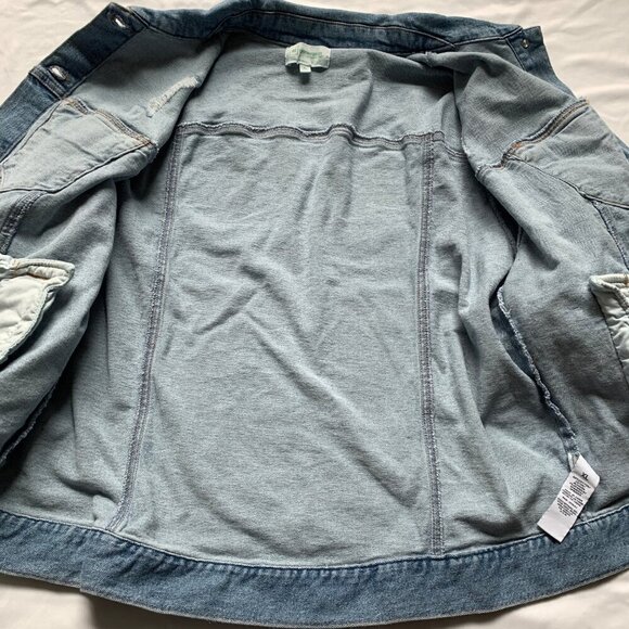 RE Generation by Celebrity Pink Denim Jean Jacket New XL - Picture 5 of 7